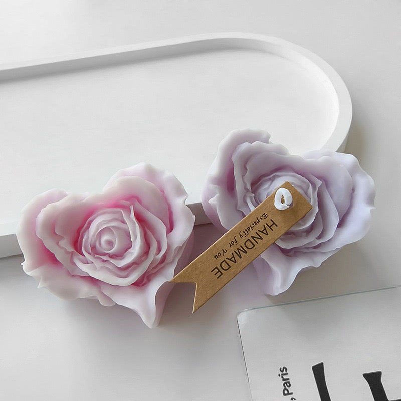 Heart Flower Candle Silicone Mold