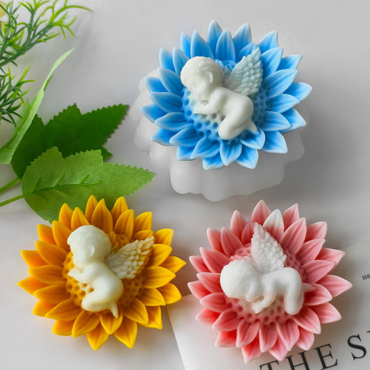 Figurine Angelic Candle Silicone Mold
