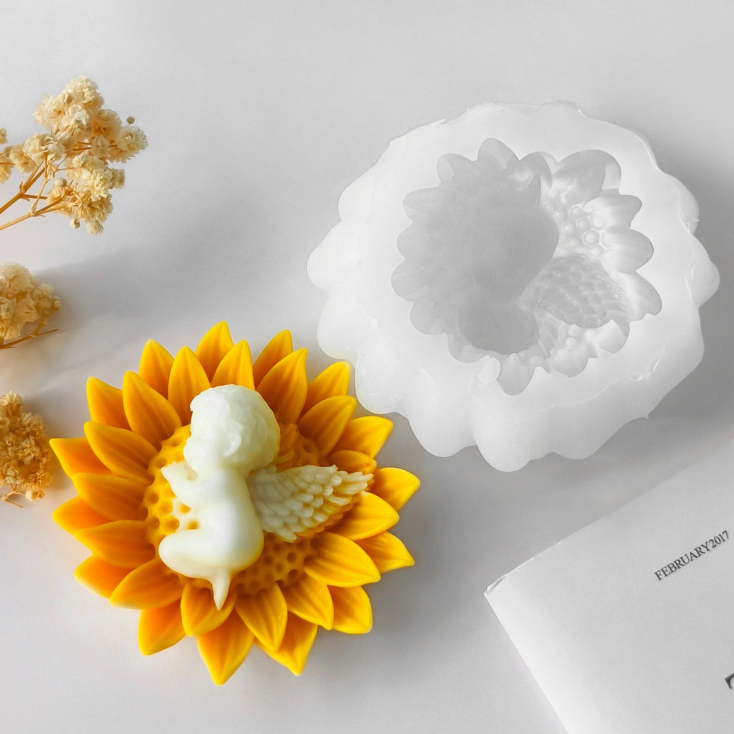Figurine Angelic Candle Silicone Mold