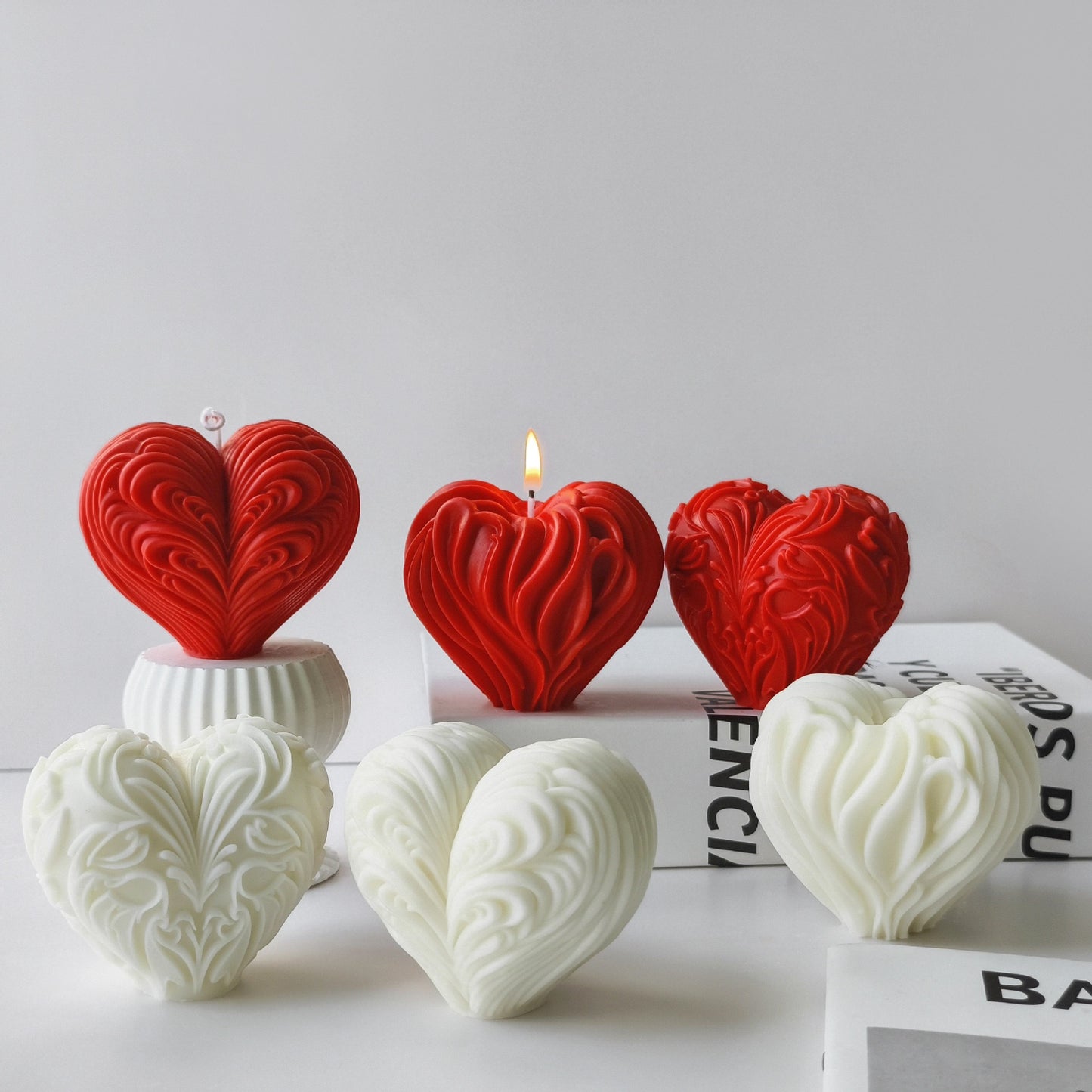 Heart Candle Silicone Mold