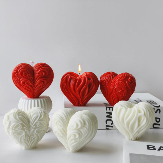 Heart Candle Silicone Mold