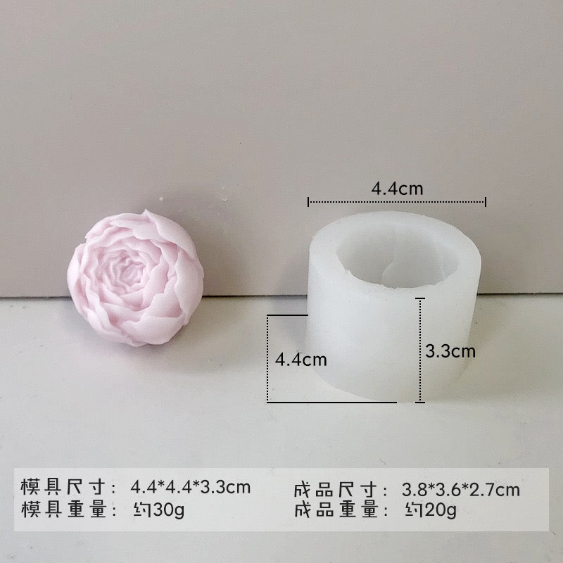 Rose Bud Candle Silicone Mold