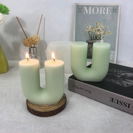 U Shape Candle Silicone Mold