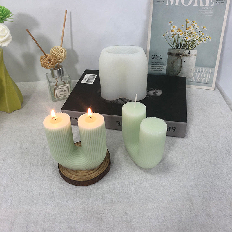 U Shape Candle Silicone Mold