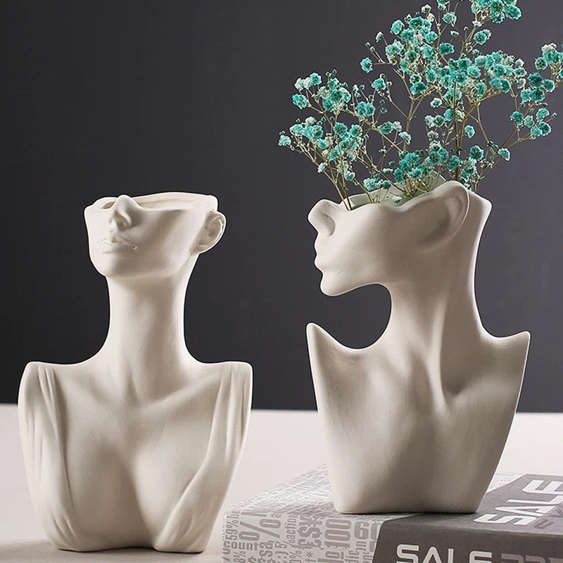 Face Vase Silicone Mold