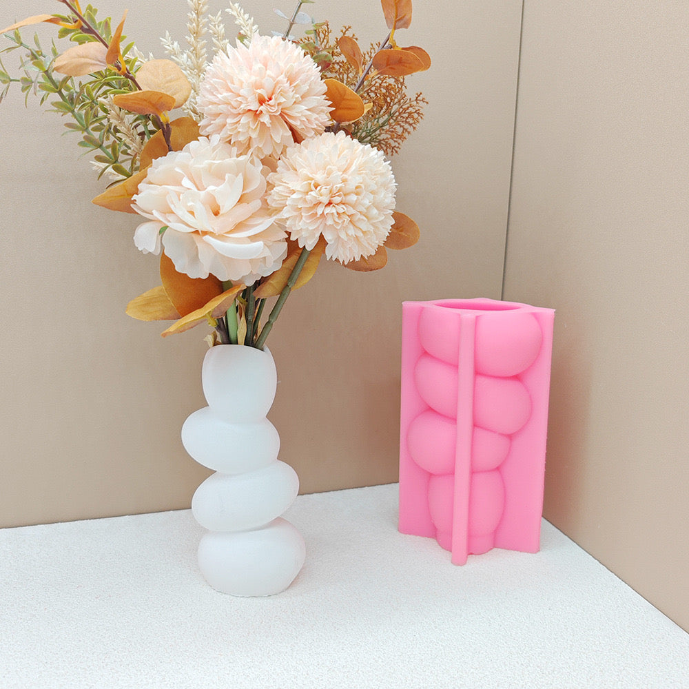 Pebble Shaped Vase Silicone Mold
