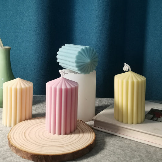 Cylindrical Pillar Candle Silicone Mold