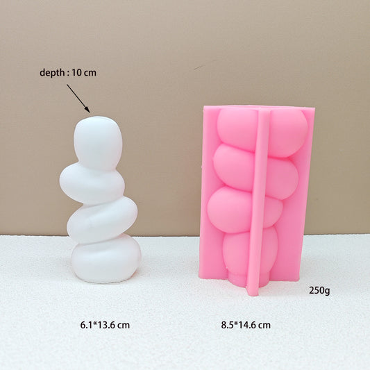 Pebble Shaped Vase Silicone Molds