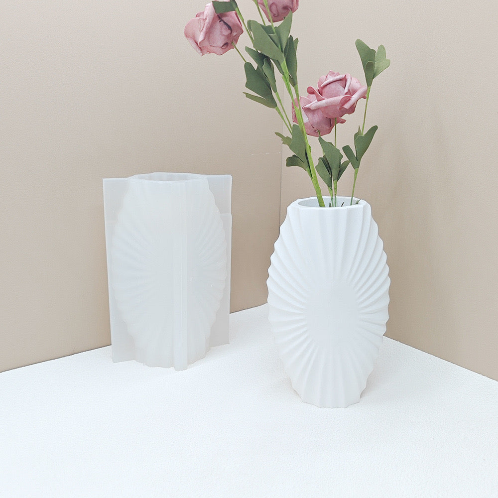 Flower Pots Shell Vase Silicones Mold