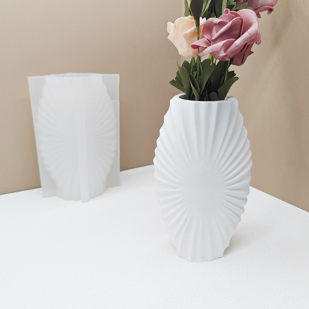Flower Pots Shell Vase Silicones Mold