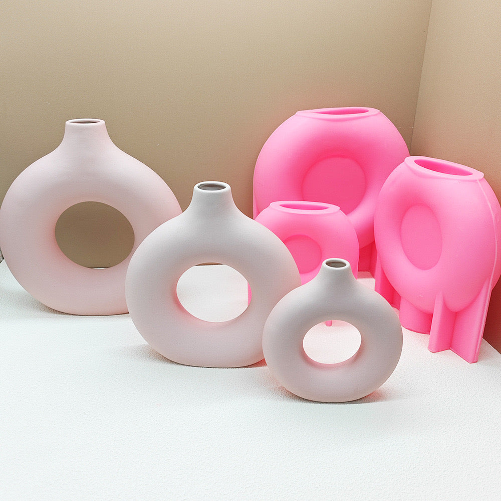 Donut Shape Vase Silicone Mold 