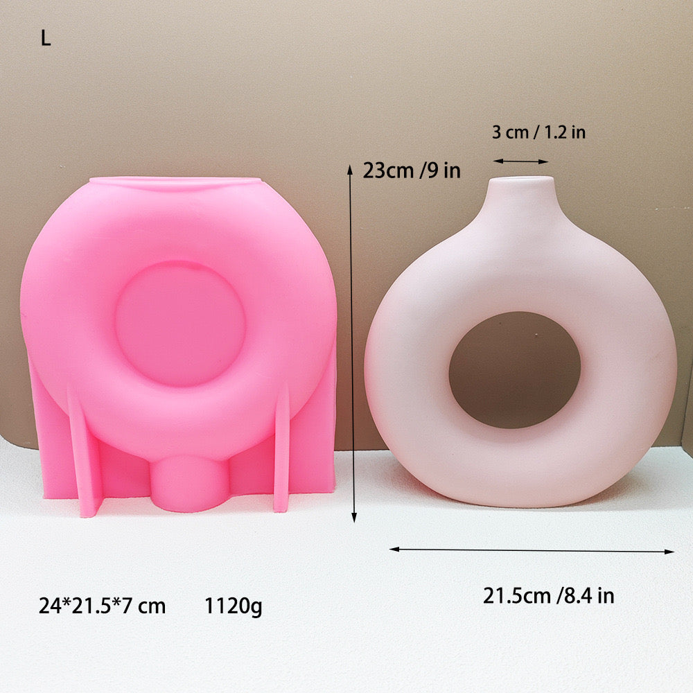 Donut Shape Vase Silicone Mold