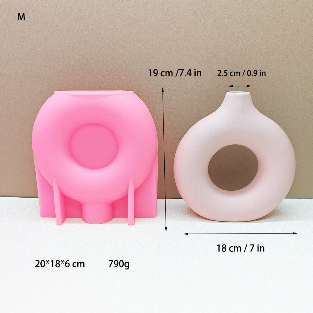 Donut Shape Vase Silicone Mold