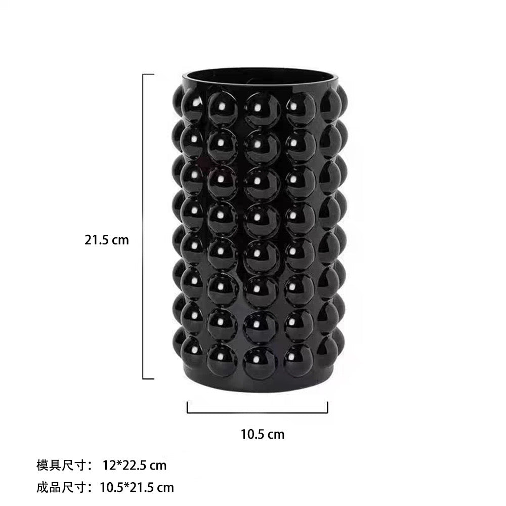 Bubble Dot Cylindrical Silicon Vase Mold