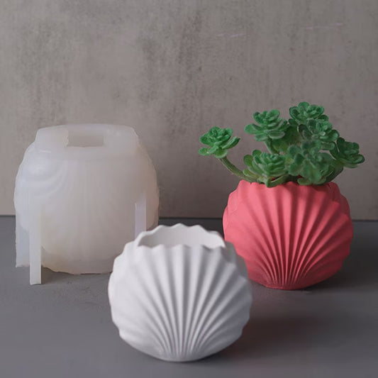 Shell Mini Vase Silicone Mold 