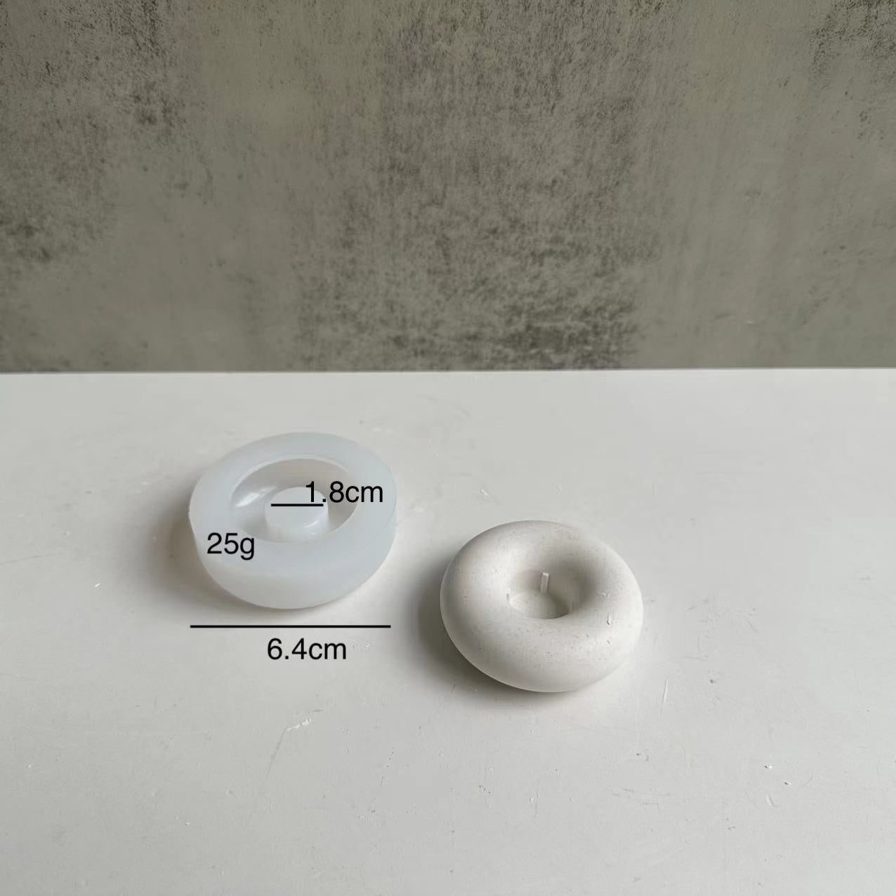 Donut Candle Holder Silicone Mold
