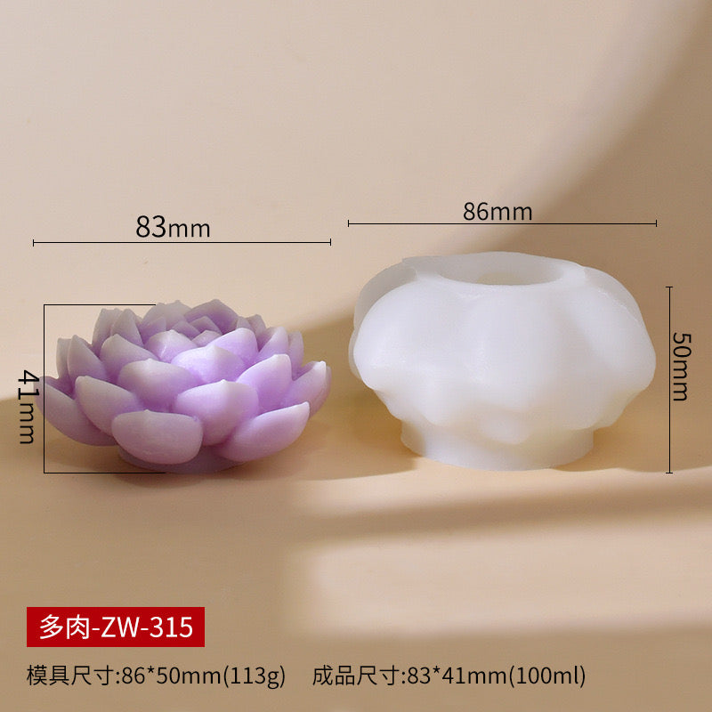 Flowers Candle Silicone Molds