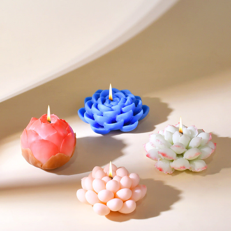 Flowers Candle Silicone Molds