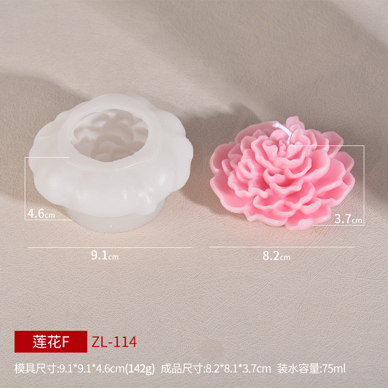 Flowers Candle Silicone Molds