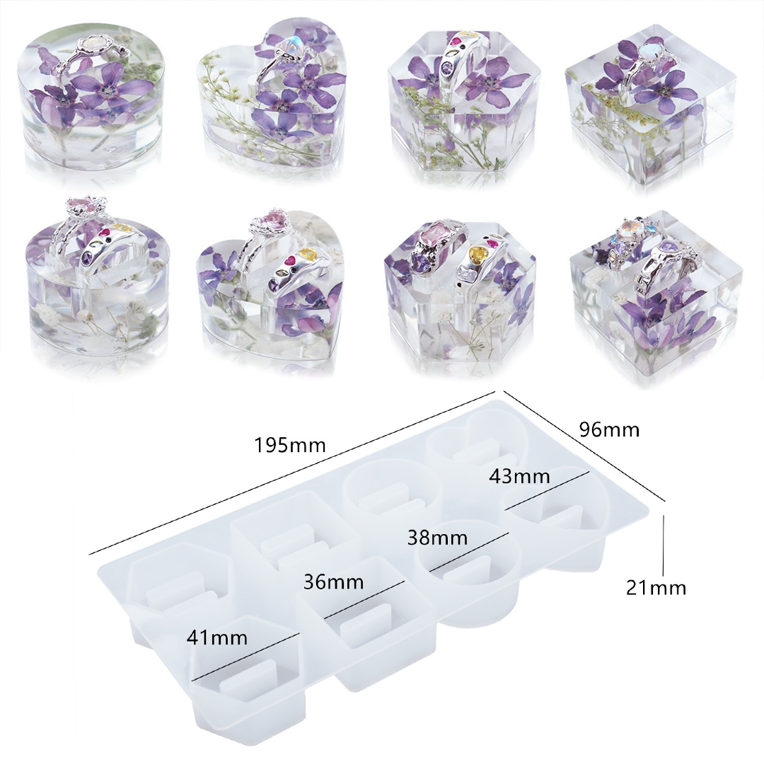 8in1 Ring Holder Silicone Mold Silicone Mold Craft Molds