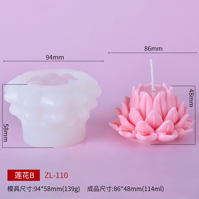 Flowers Candle Silicone Molds