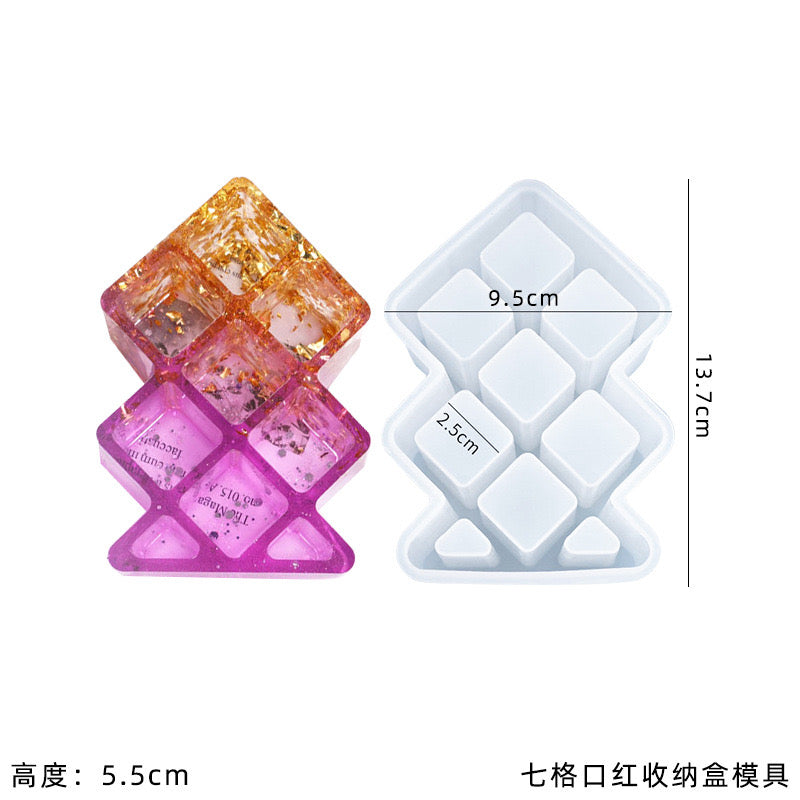 Lipstick Organizer Silicone Mold