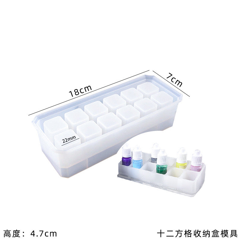 Lipstick Organizer Silicone Mold