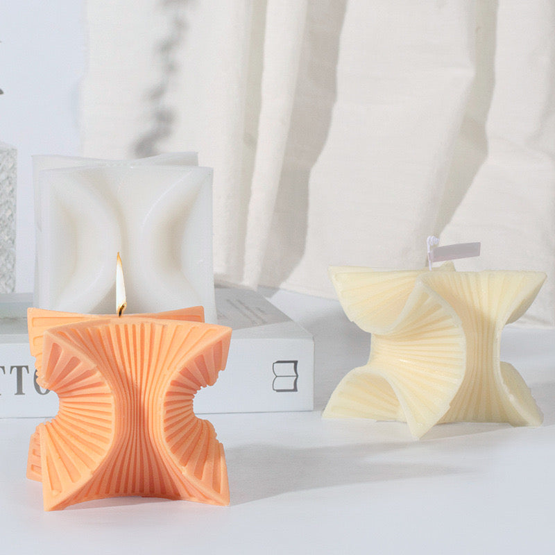 Rotating Wave Candle Silicone Mold