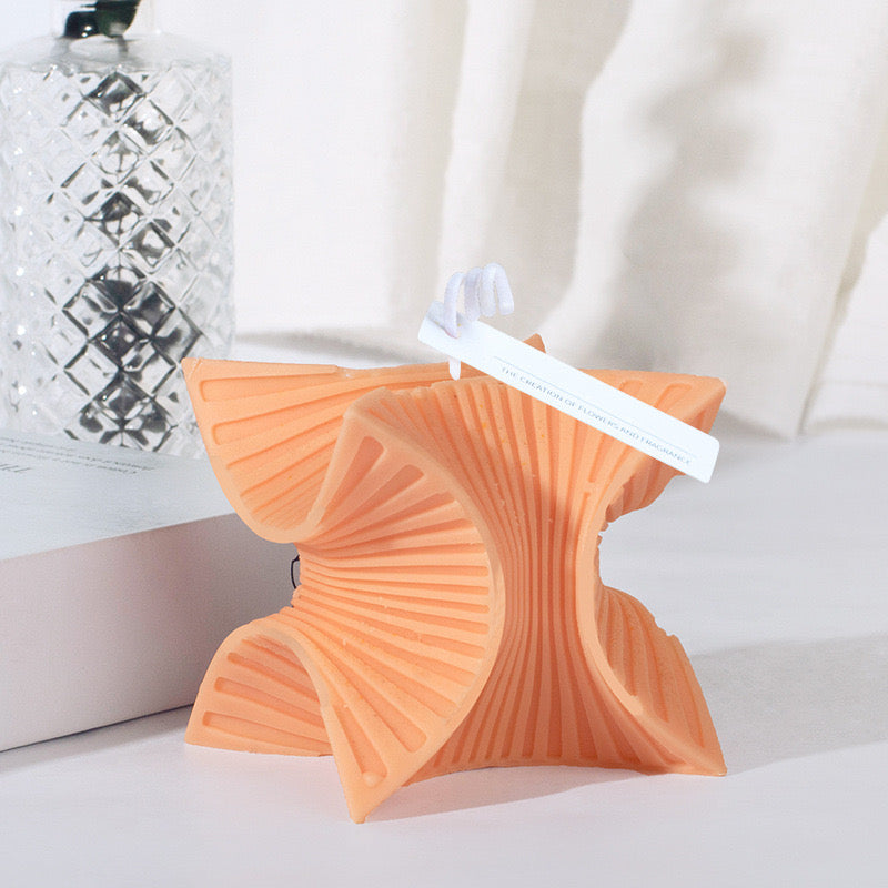 Rotating Wave Candle Silicone Mold