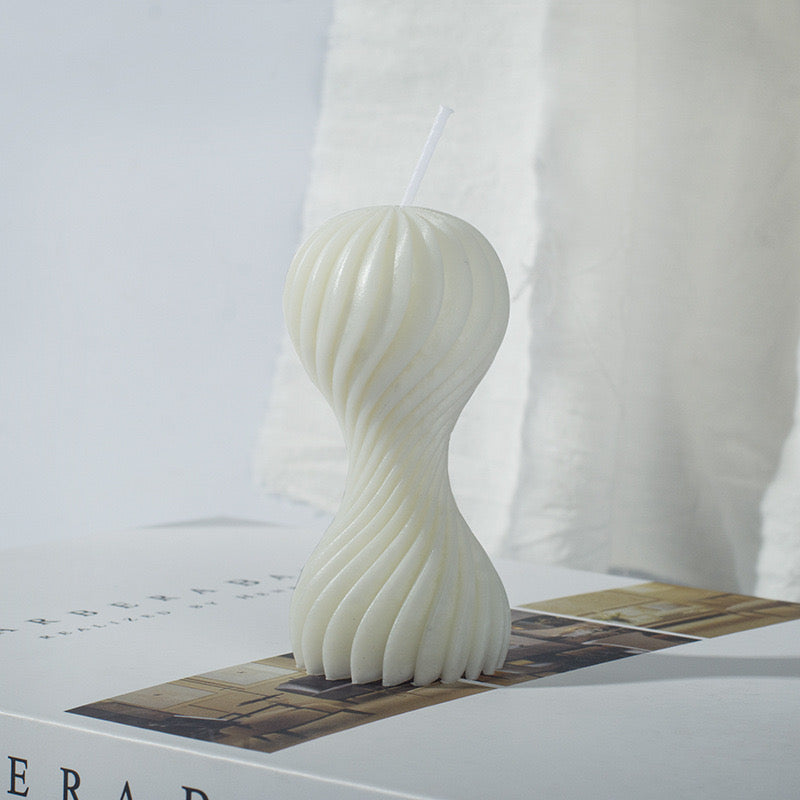 Round Wave Candle Silicone Mold