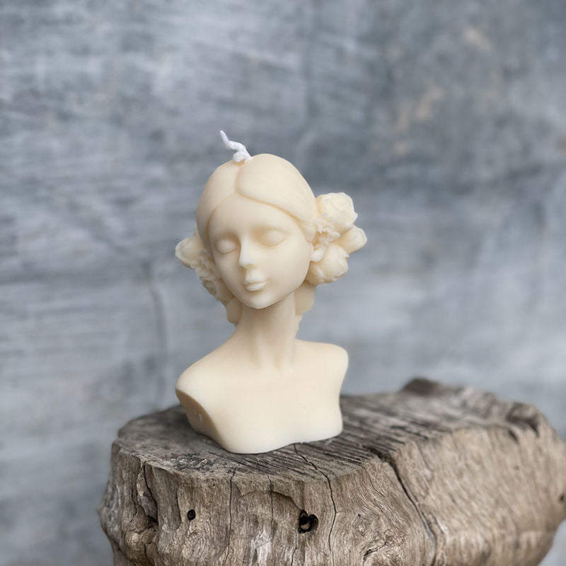 Blindfold Lady Candle Silicone Mold