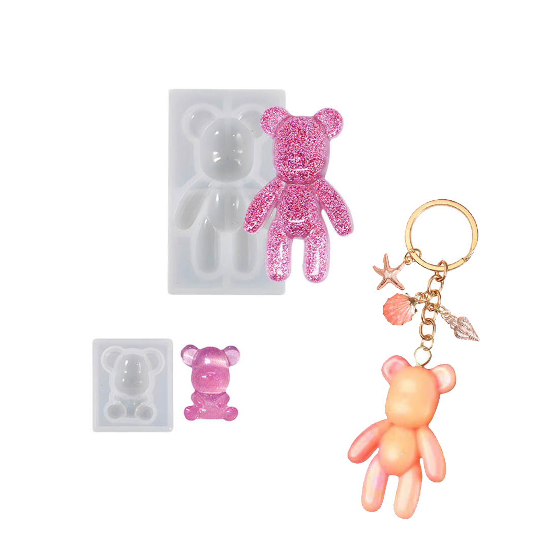 Bear Keychain Silicone Mold