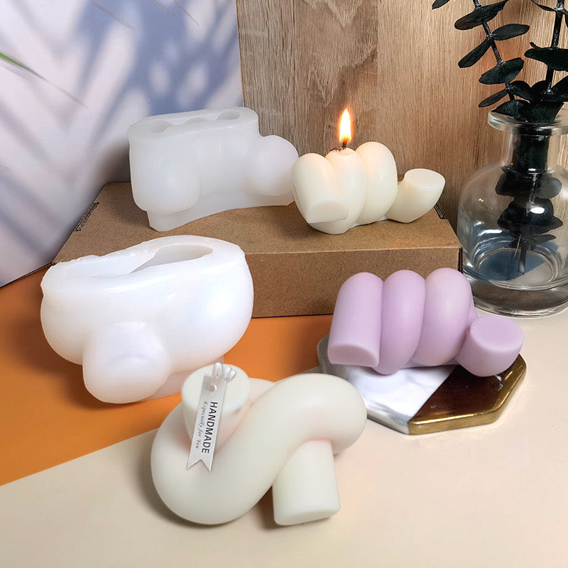 Knotted Candle Silicone Mold