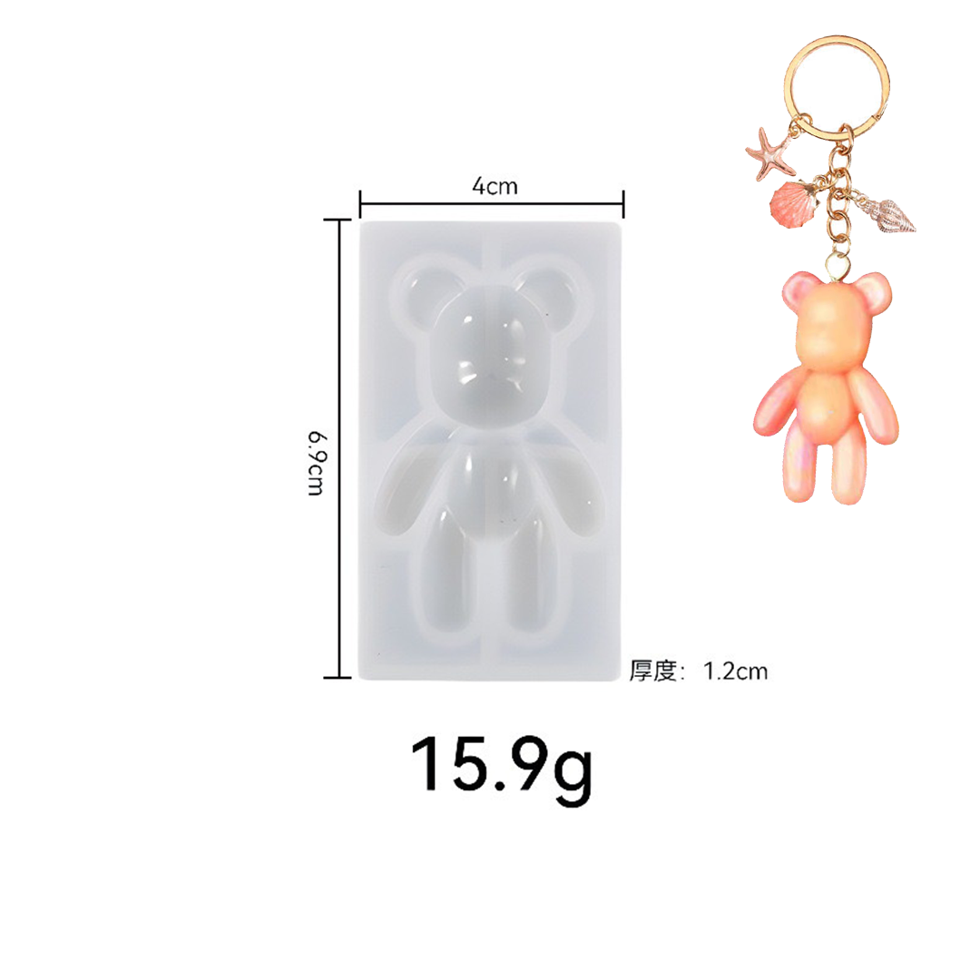 Bear Keychain Silicone Mold