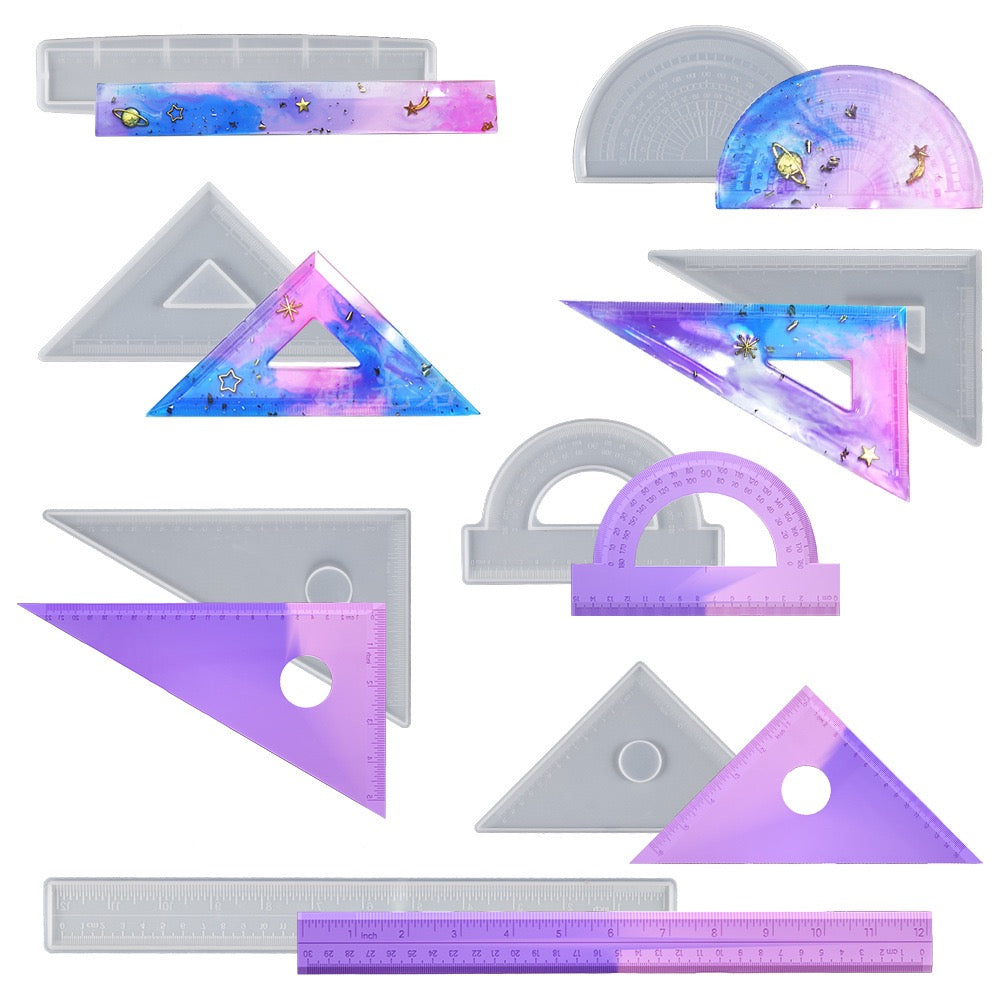 Ruler and Math Set Silicone Mold