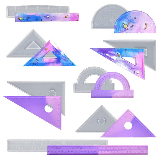 Ruler and Math Set Silicone Mold