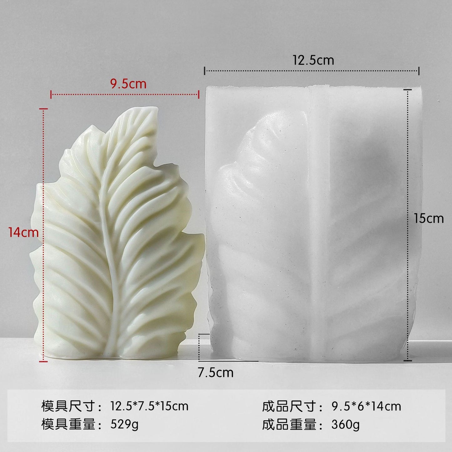Scallop Shell Candle Silicone Mold
