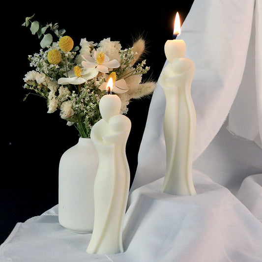 Couples Hugging Candle Silicone Mold