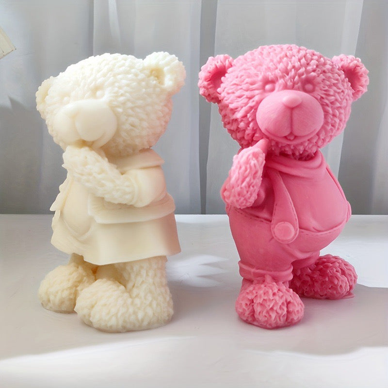 Standing Bear Candle Silicone Mold