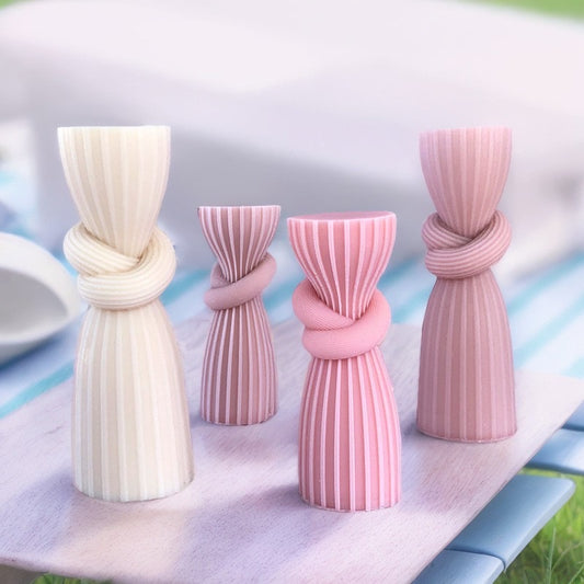 Knot Cylinder Pillar Candle Mold