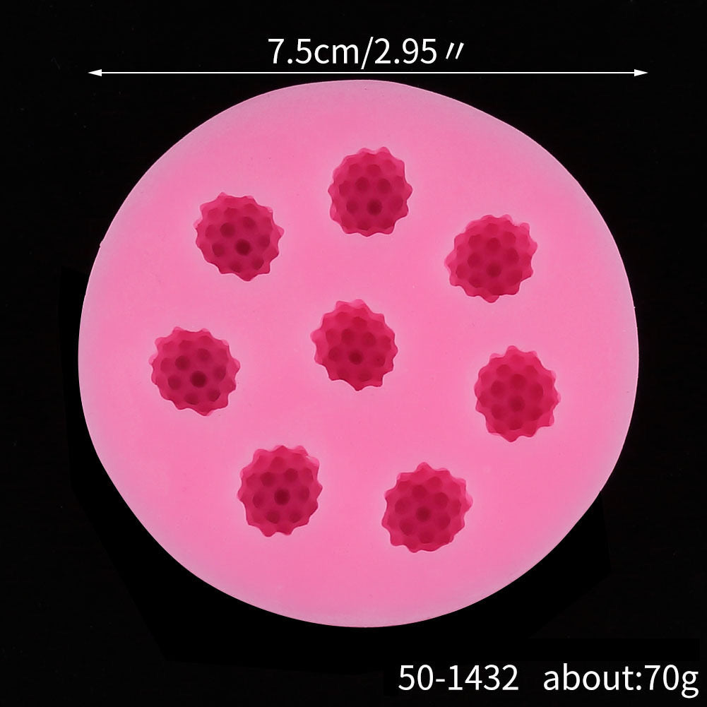 Raspberry Cream Glaze Cake Candle Silicone Mold