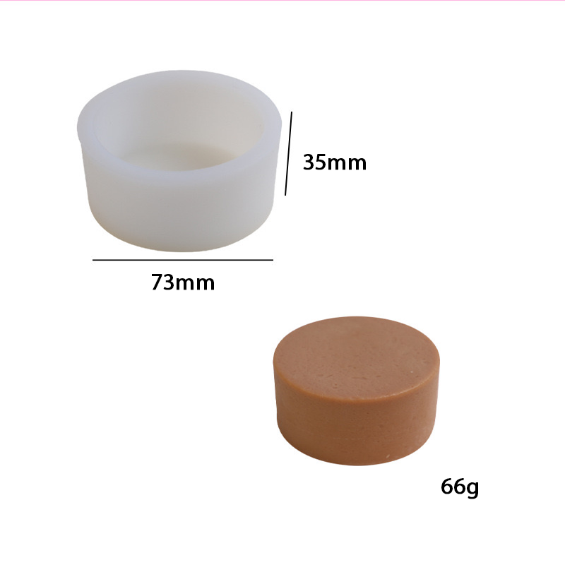 Raspberry Cream Glaze Cake Candle Silicone Mold