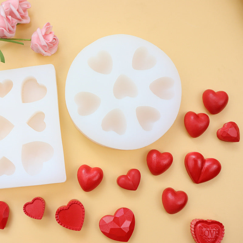 Heart Candle Silicone Mold