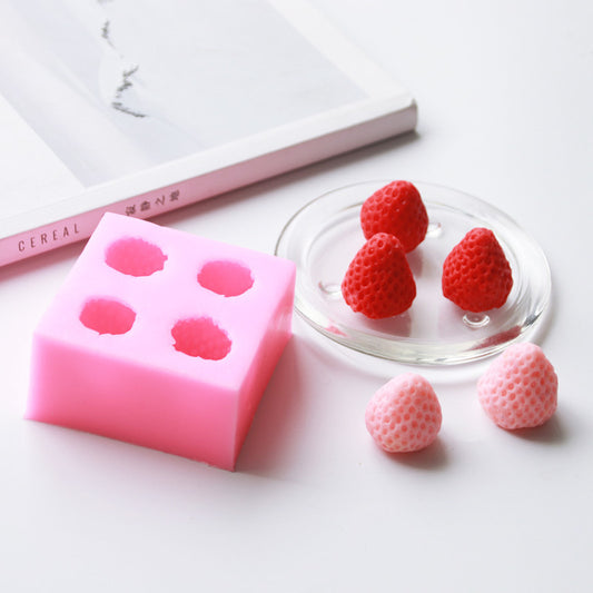 Strawberry Candle Silicone Mold
