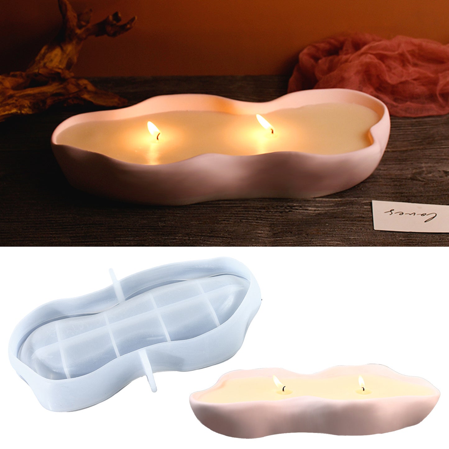 Irregular Candle Dish Mold
