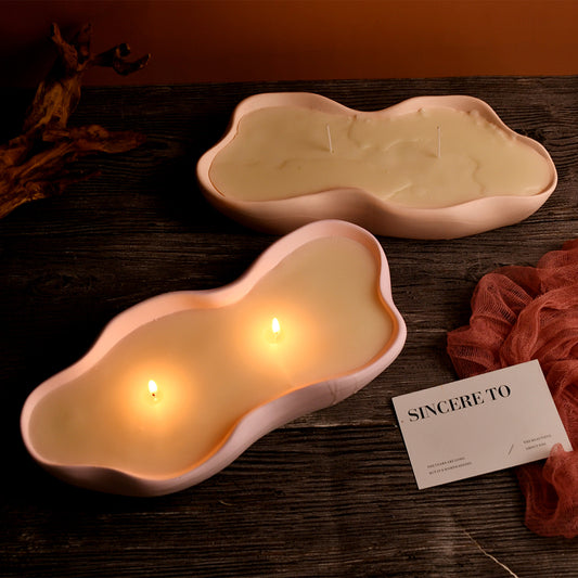Irregular Candle Dish Mold
