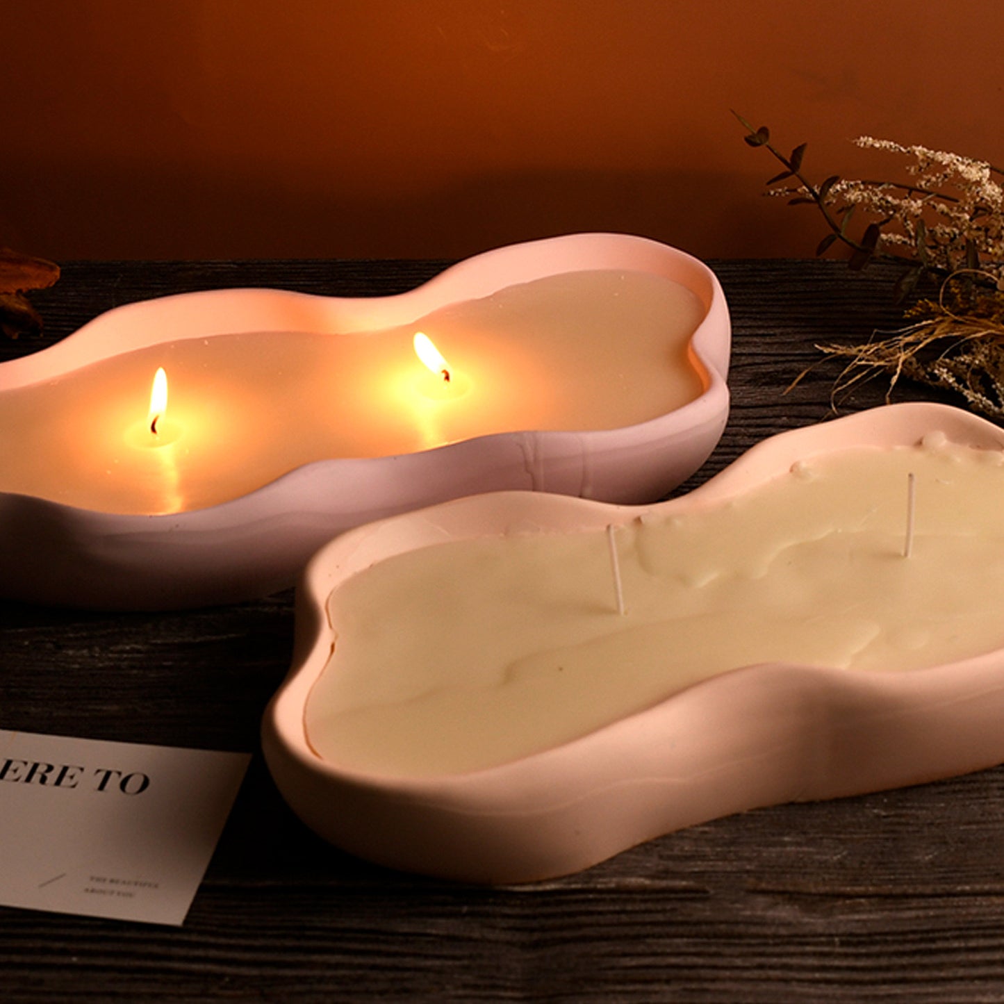 Irregular Candle Dish Mold