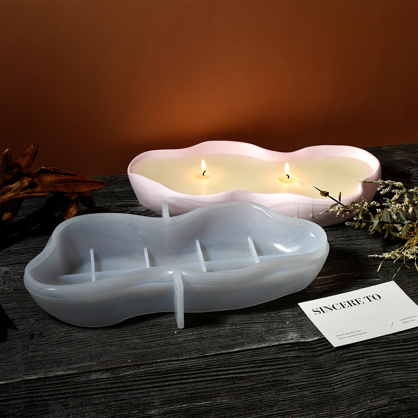 Irregular Candle Dish Mold