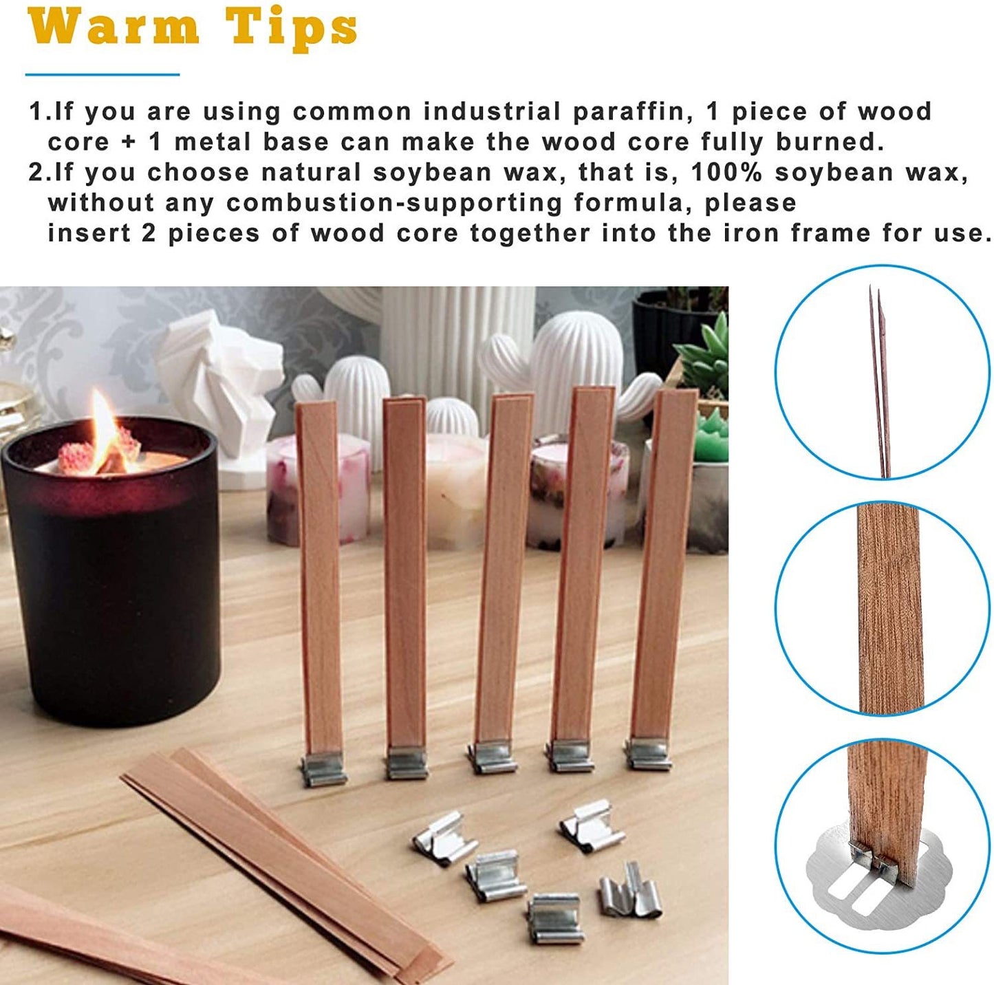Wood Candle Wicks