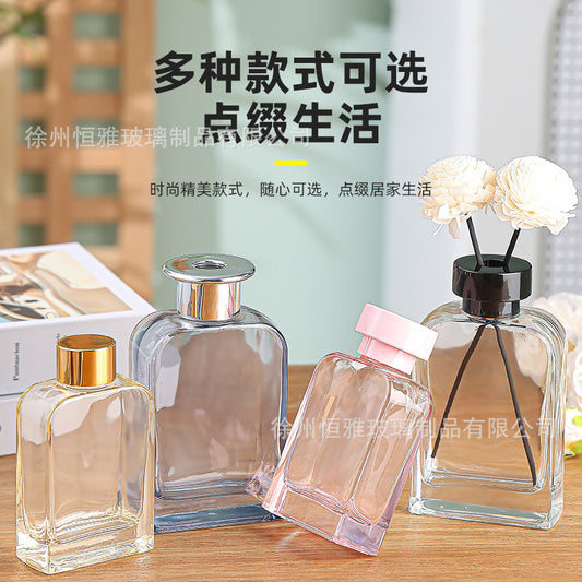 Collar Square Diffuser Glass Bottle/Jar